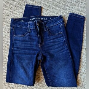 American Eagle Women’s Deep blue Skinny Jeans